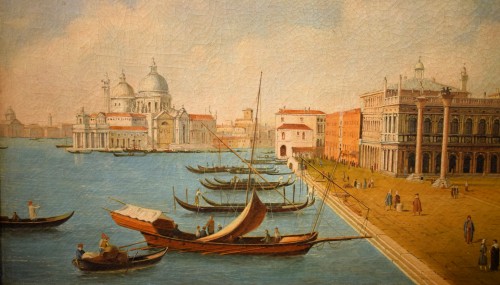 Venise, le bassin de Saint-Marc - Maître vénitien du 19e siècle - Romano Ischia